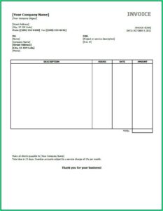 Proforma Invoice Template Open Office