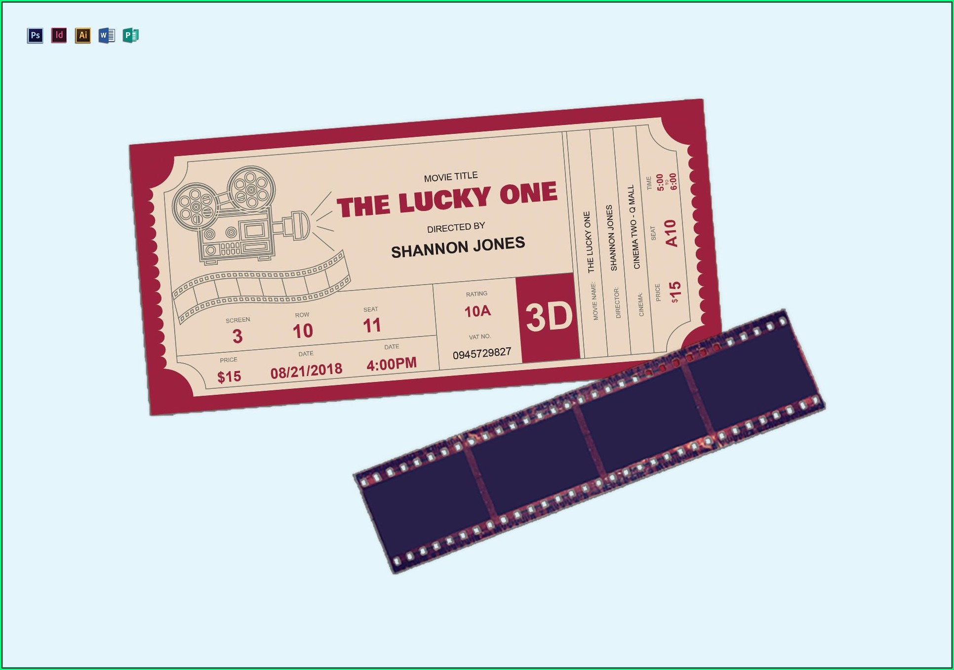 Prom Ticket Template Publisher