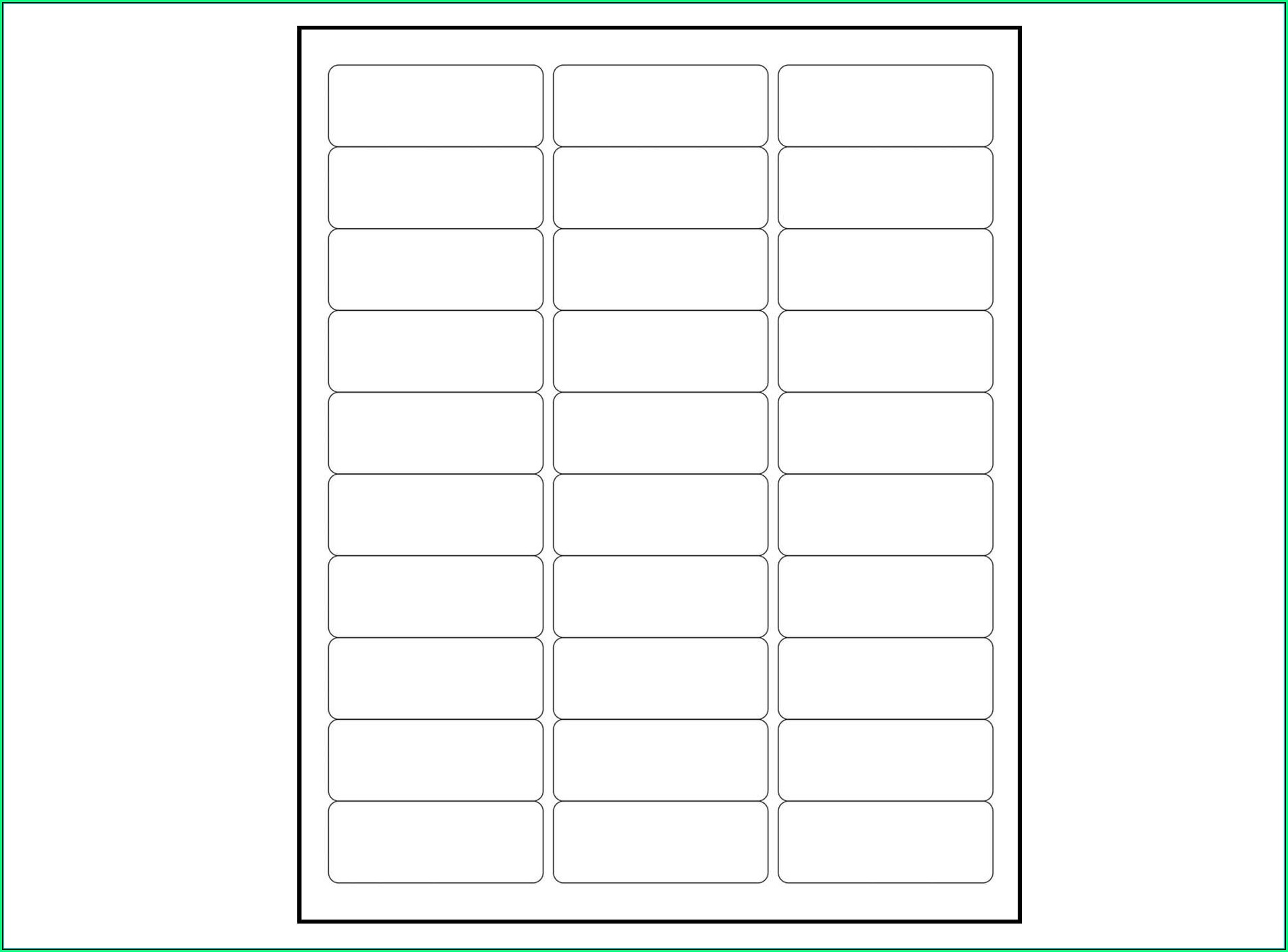 2X4 Label Template