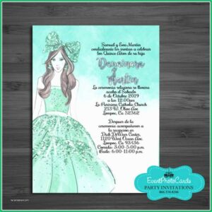 Quinceanera Invitation Templates In Spanish