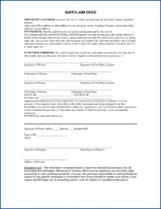 Quit Claim Deed Sample Philippines