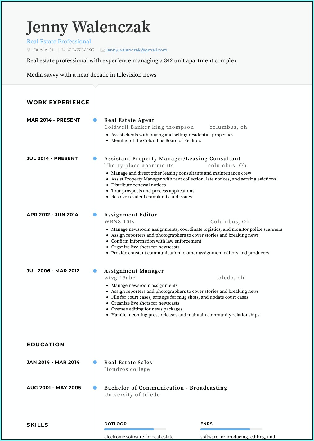 Real Estate Agent Resume Templates
