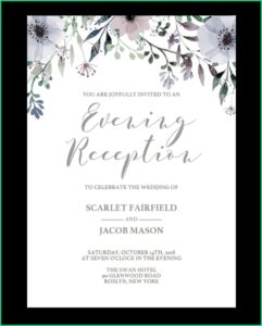 Reception Invitation Templates