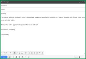 Recruiter Cold Call Email Template