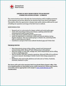 Red Cross Babysitting Resume Template