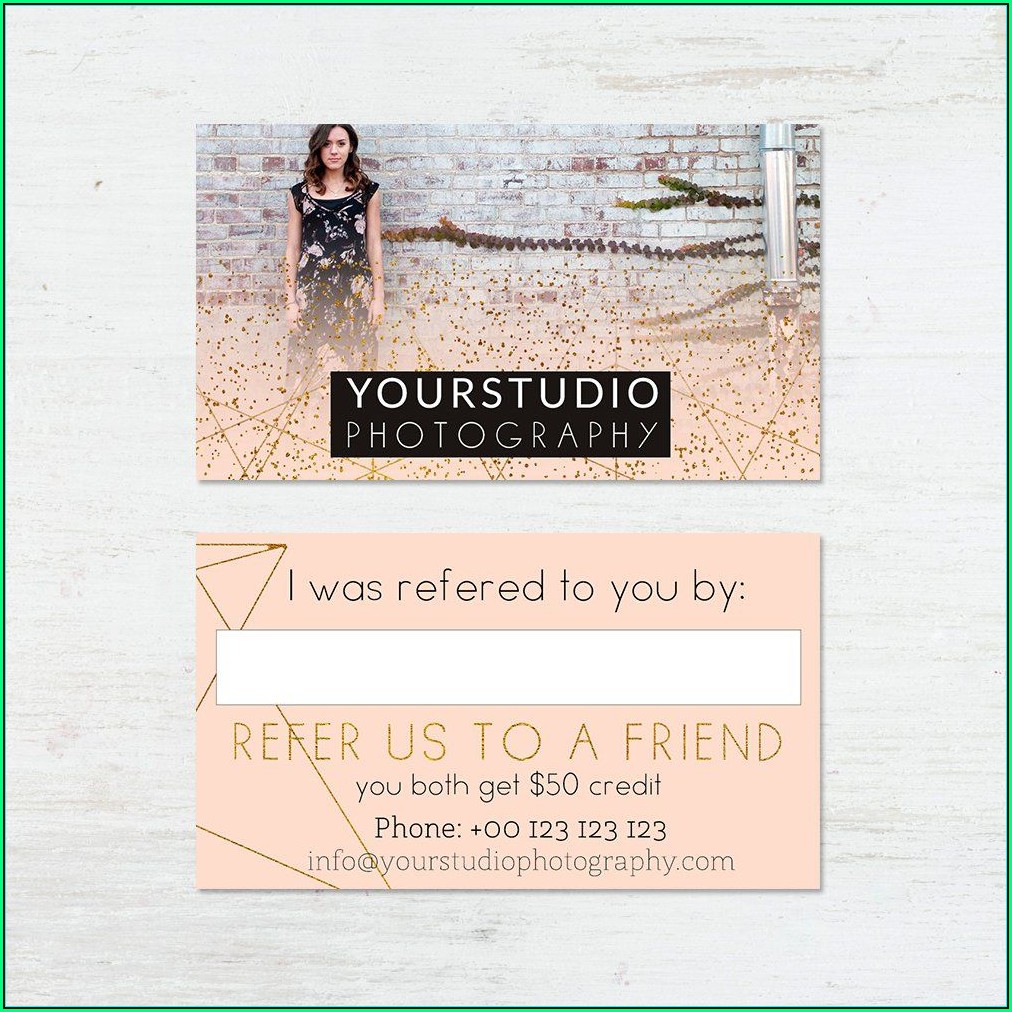 Referral Card Template