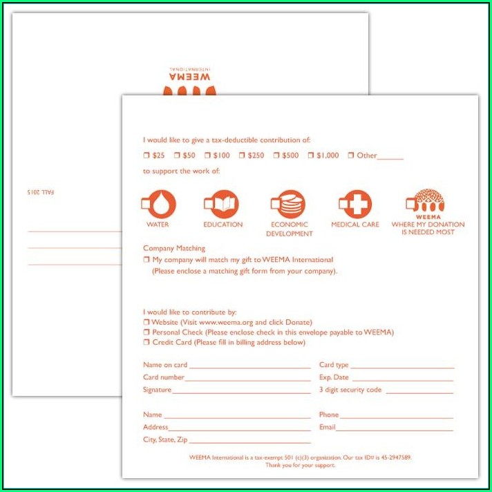 Remittance Envelope Template