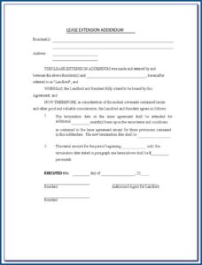 Renewal Lease Form Nyc Free