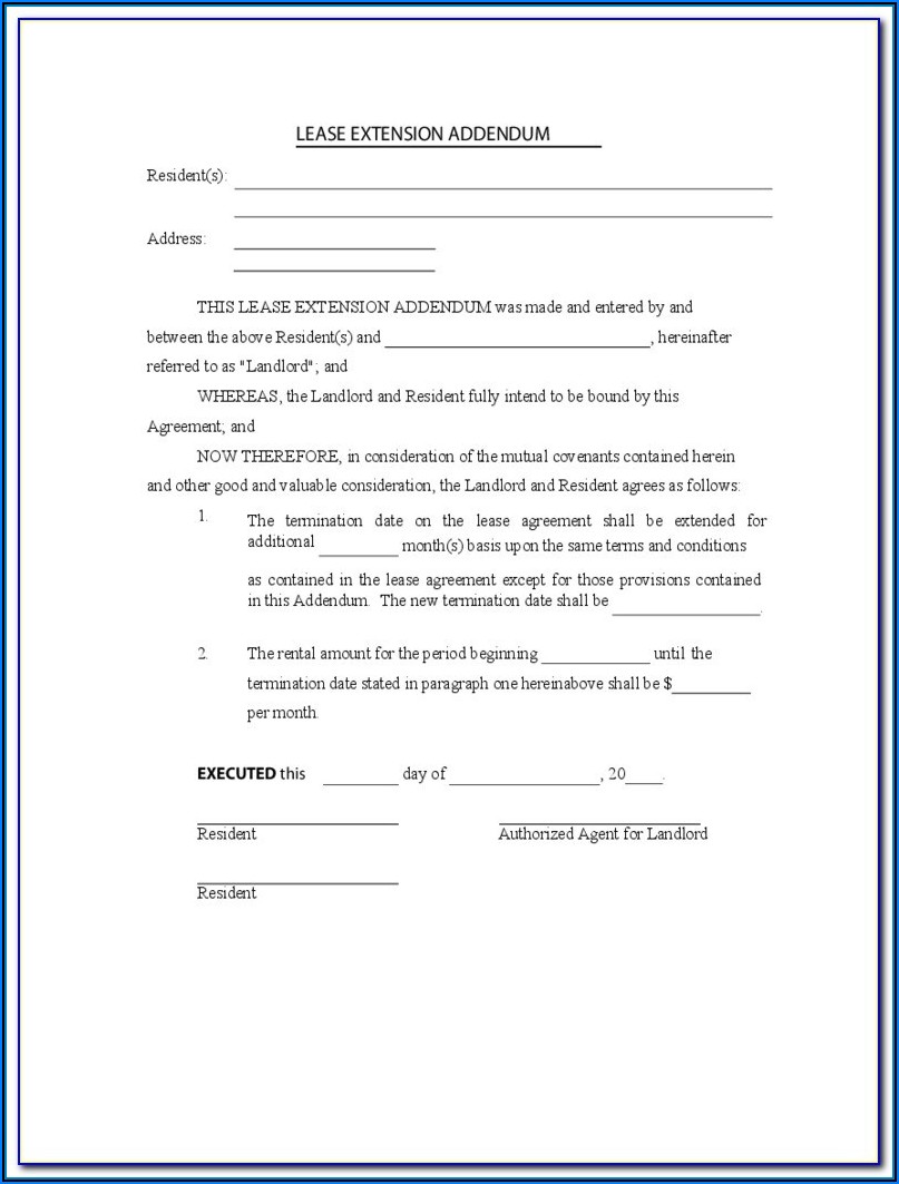 Renewal Lease Form Nyc Free