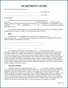 Rent Sublease Form