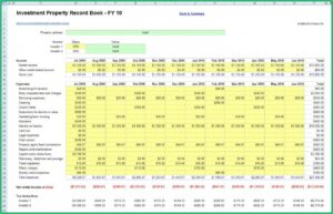 Rental Property Spreadsheet Template Free