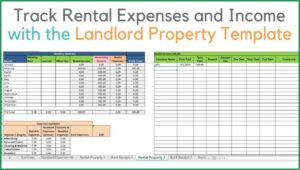 Rental Property Spreadsheet Template Nz