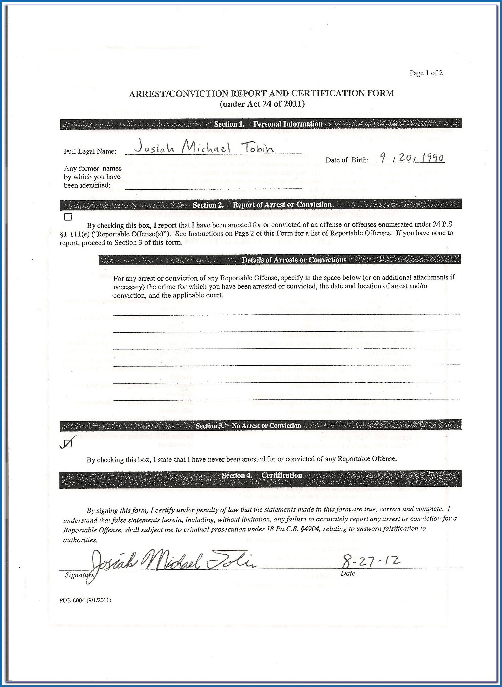 Renters Background Check Application Form