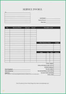 Repair Work Order Template Excel