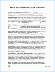 Residential Lease Agreement Il