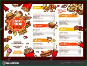 Restaurants Menu Design Templates