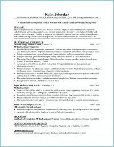 Resume Examples For Medical Assistants
