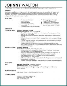 Resume Examples For Professionals