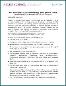 Resume For Medical Billing And Coding With No Experience