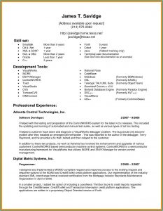 Resume Format For Experience Free Download