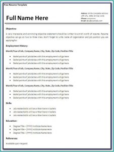 Resume Format For Experienced Hr Executive