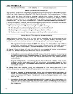 Resume Format For Hr Executive In Word