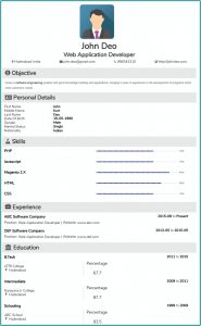 Resume Formats Pdf Free Download
