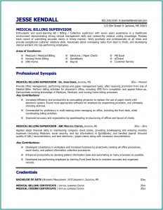 Resume Medical Billing