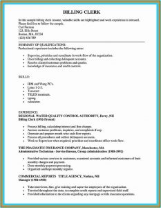 Resume Medical Billing Manager