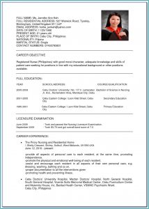 Resume Objective Examples For Registered Nurse