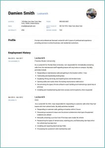 Resume Sample Template Free Download