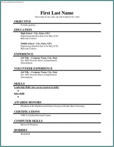 Resume Samples For College Students Free Download