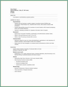 Resume Template For High School Graduate