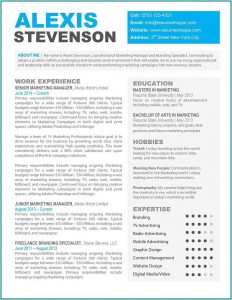 Resume Template For Mac Free