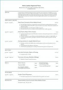 Resume Template For Nursing Graduate