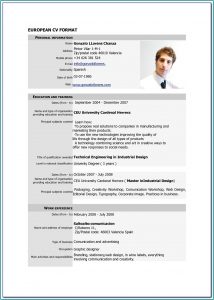 Resume Template Pdf Free Download