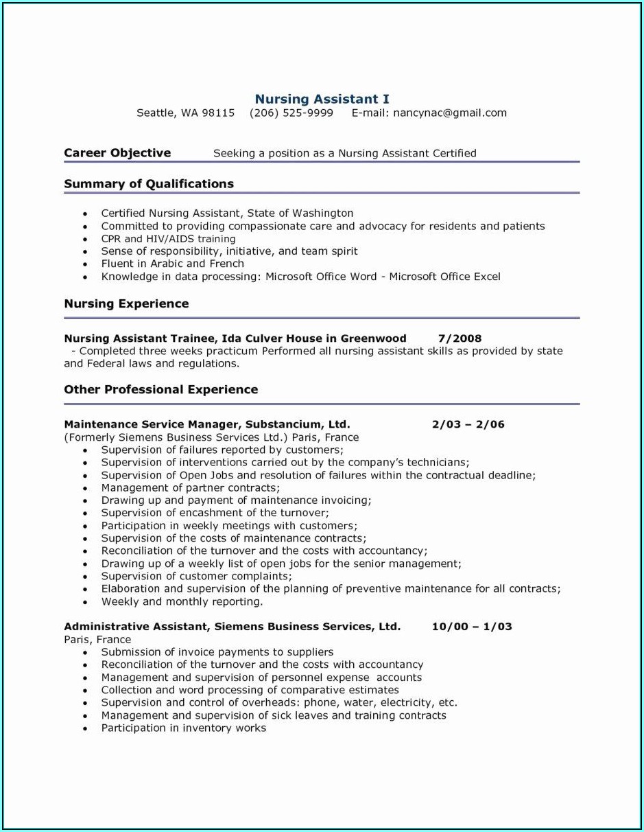 Resume Template Software Engineer Word