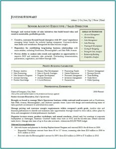Resume Templates For Account Executives