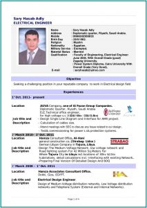 Resume Templates For Electrical Engineers