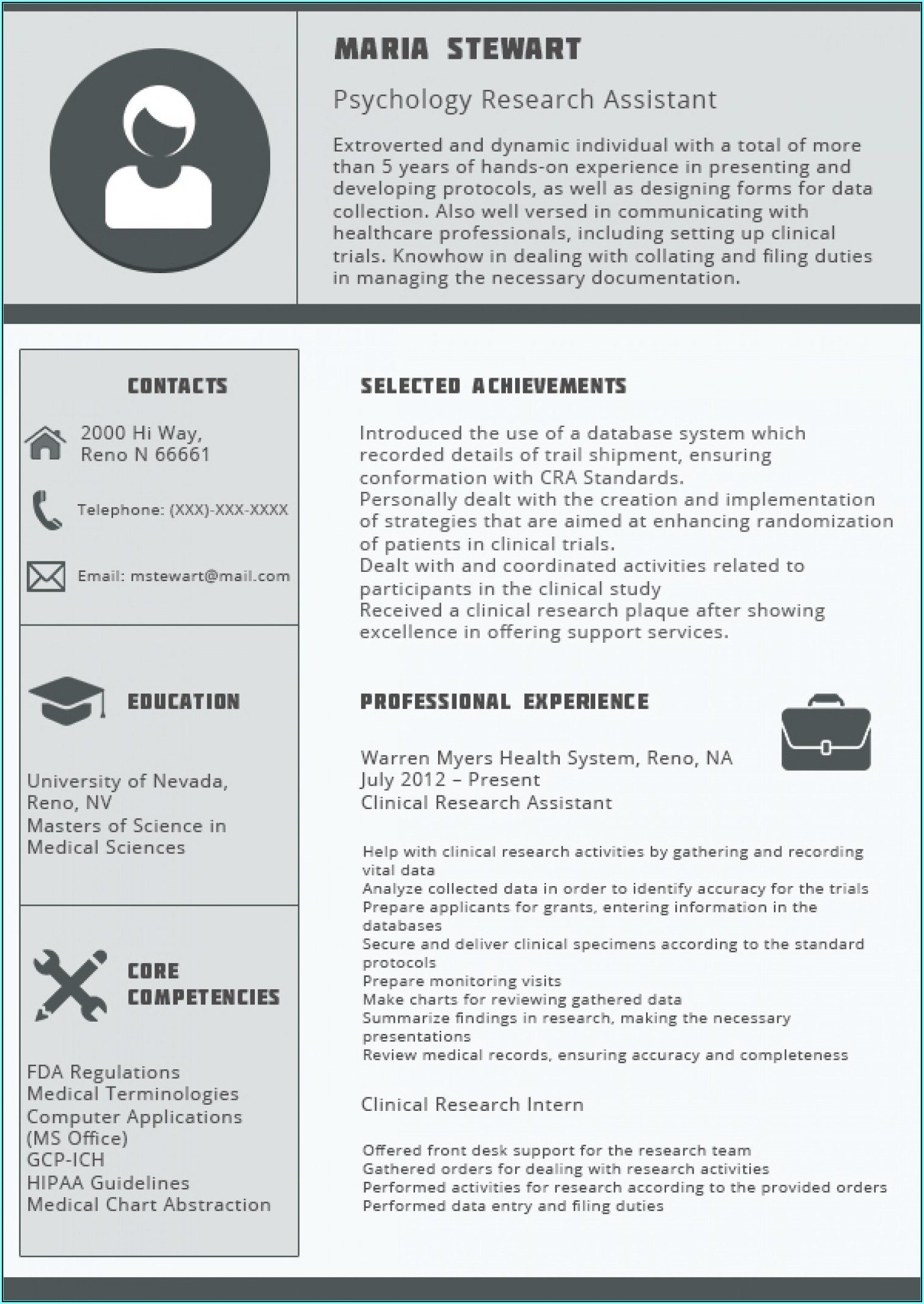 Resume Templates For Professional Engineers