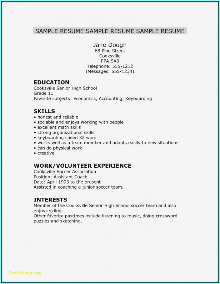Resume Templates For Professionals Free Download