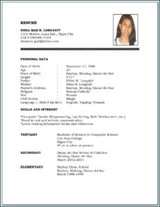 Resumes For Chartered Accountants