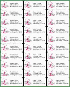 Return Address Labels Template 30 Per Sheet