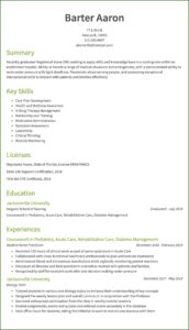 Rn Resume Samples 2018