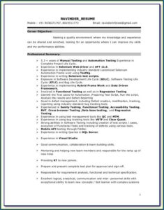 Robotics Automation Resume