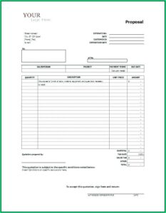 Roofing Bid Proposal Template