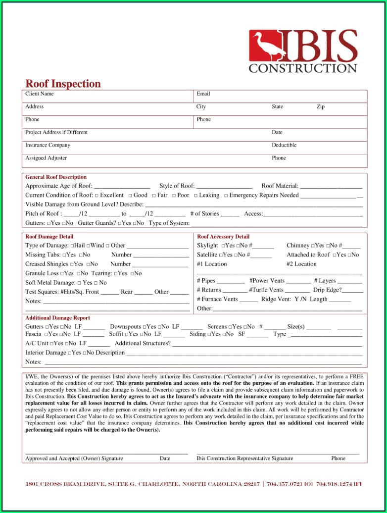 Roofing Proposal Template Free