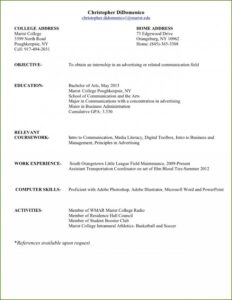 Rough Draft Of Your Resume