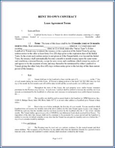 Rsa Rent Stabilized Lease Form Pdf