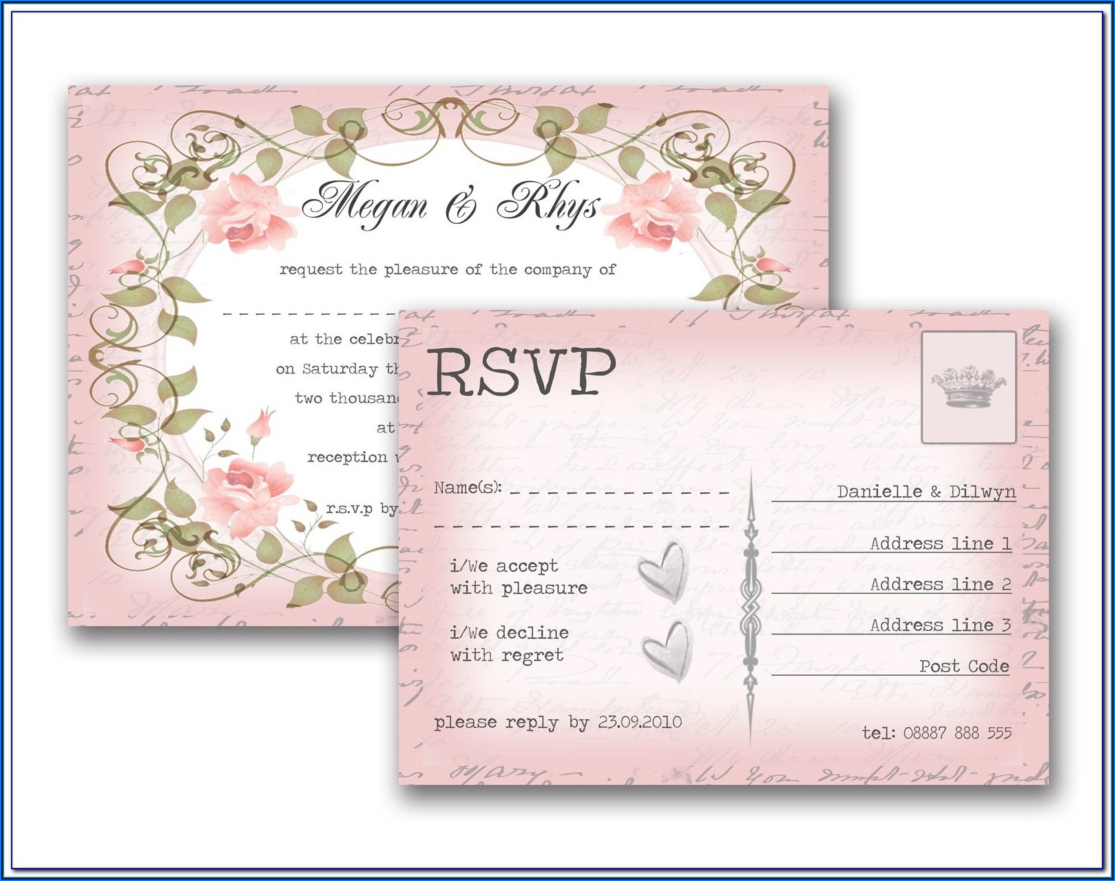 Rsvp Means In Wedding Cards